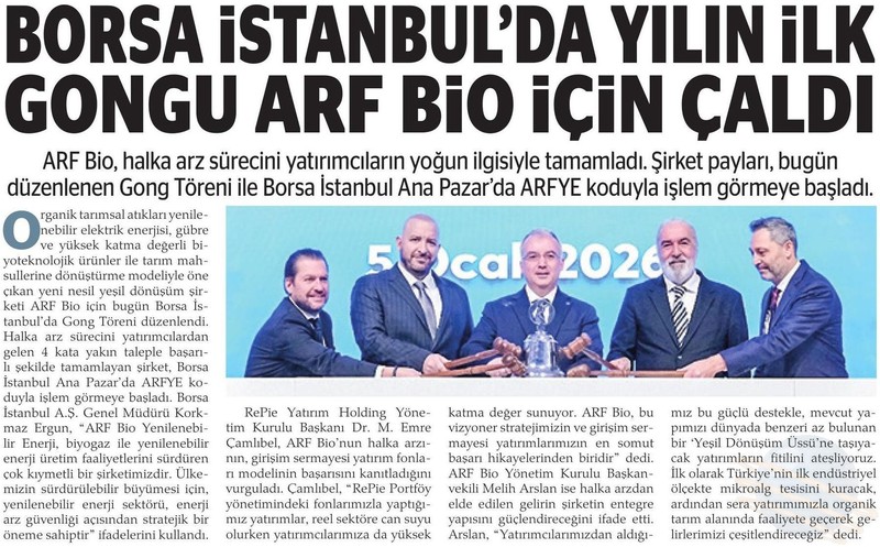 ARF Bio — 2026'nın İlk Gongu